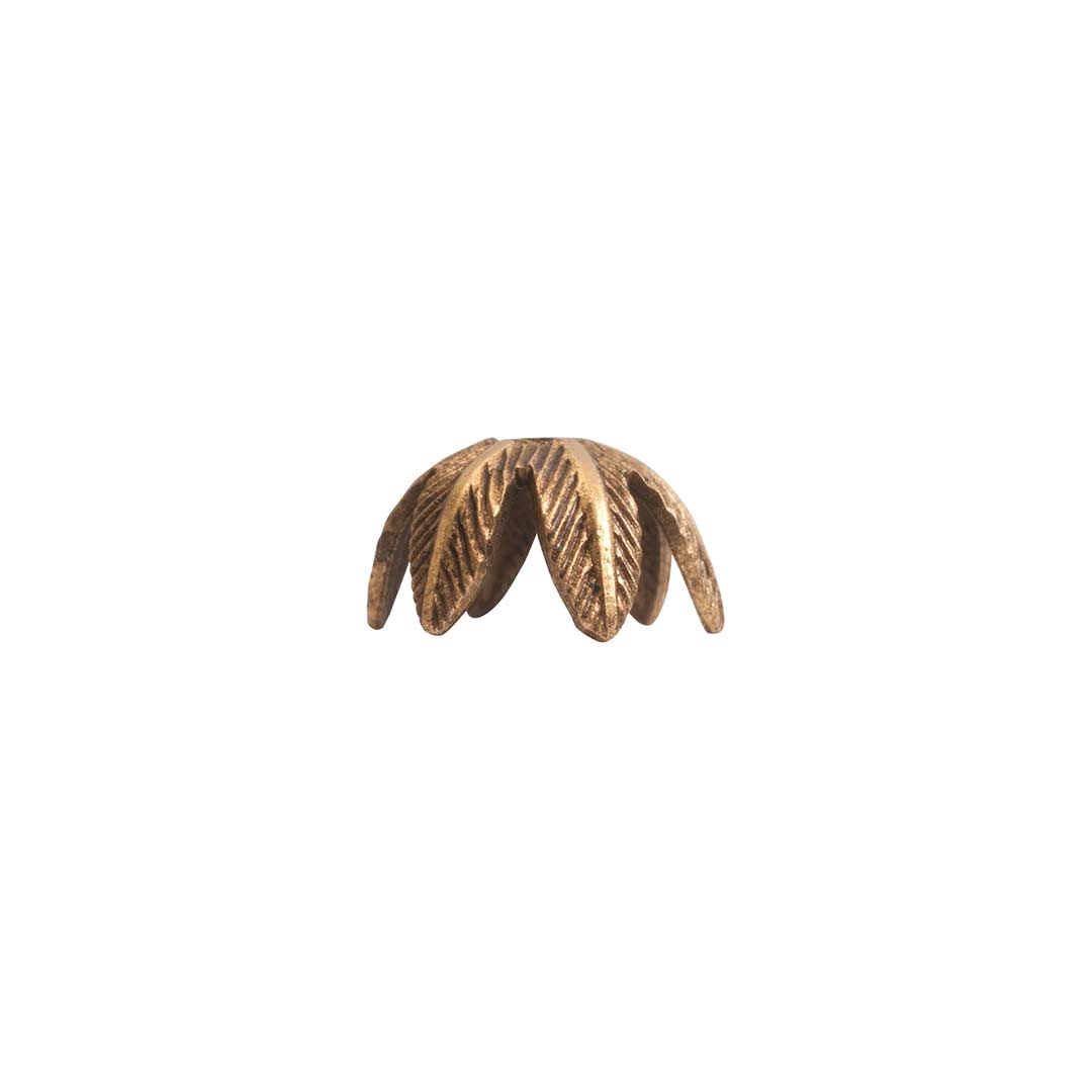 NDBC8D-GB: Nunn BeadCap 8mm Daisy Ant Gold