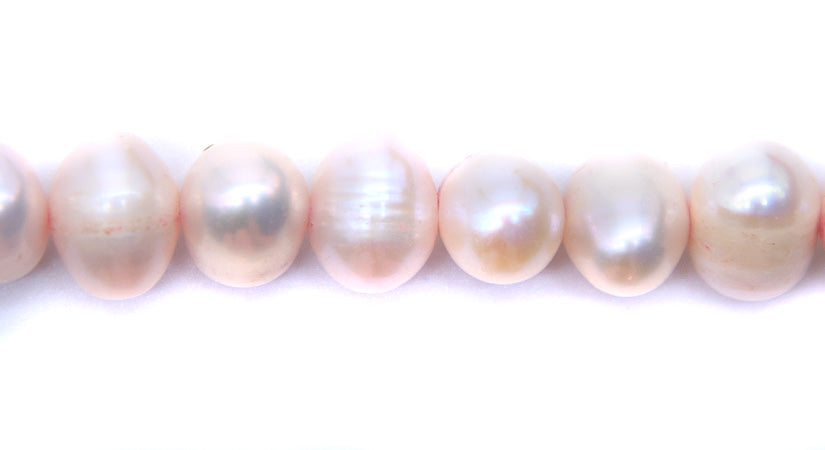 FP095-PT36: Freshwater Pearl Potato Pink 9-10mm