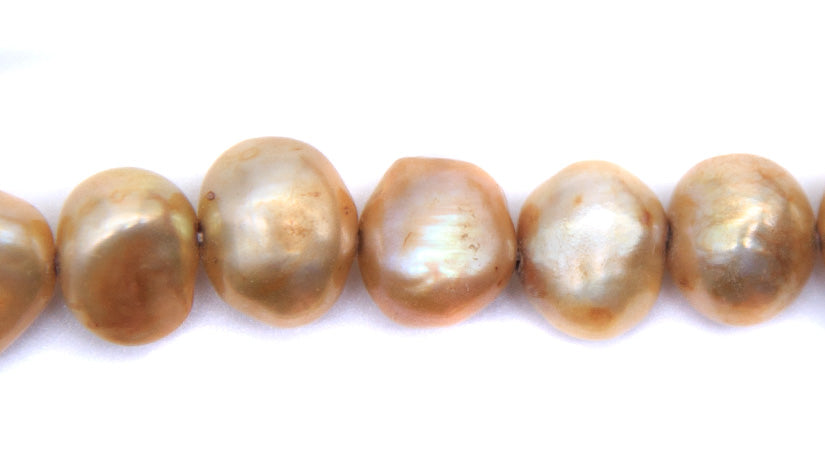 FP095-NG11: Freshwater Pearl Nugget Golden 9-10mm