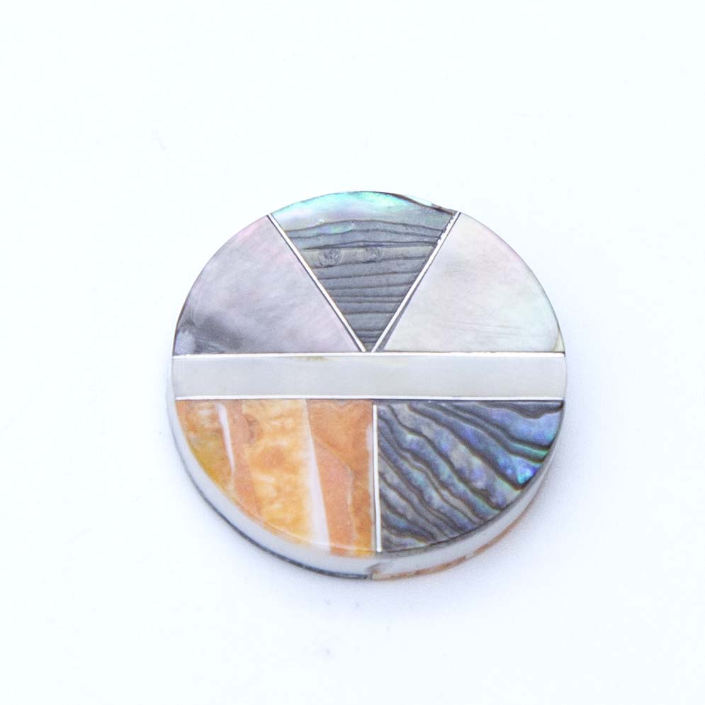 95AB100: Inlay Abalone Shell Disc 20mm 1 Piece