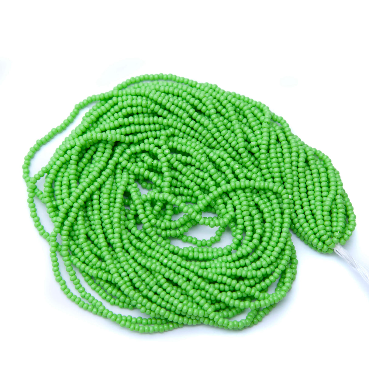 11SB180-CR: CZ Seed Bead True Cut Op Pale Green 11/0-Color# 53310-1HK