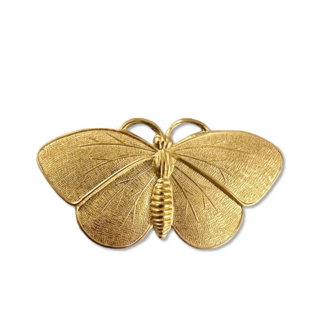 VV277: Vintaj Luna Butterfly Solid Brass 46.5x25.5mm