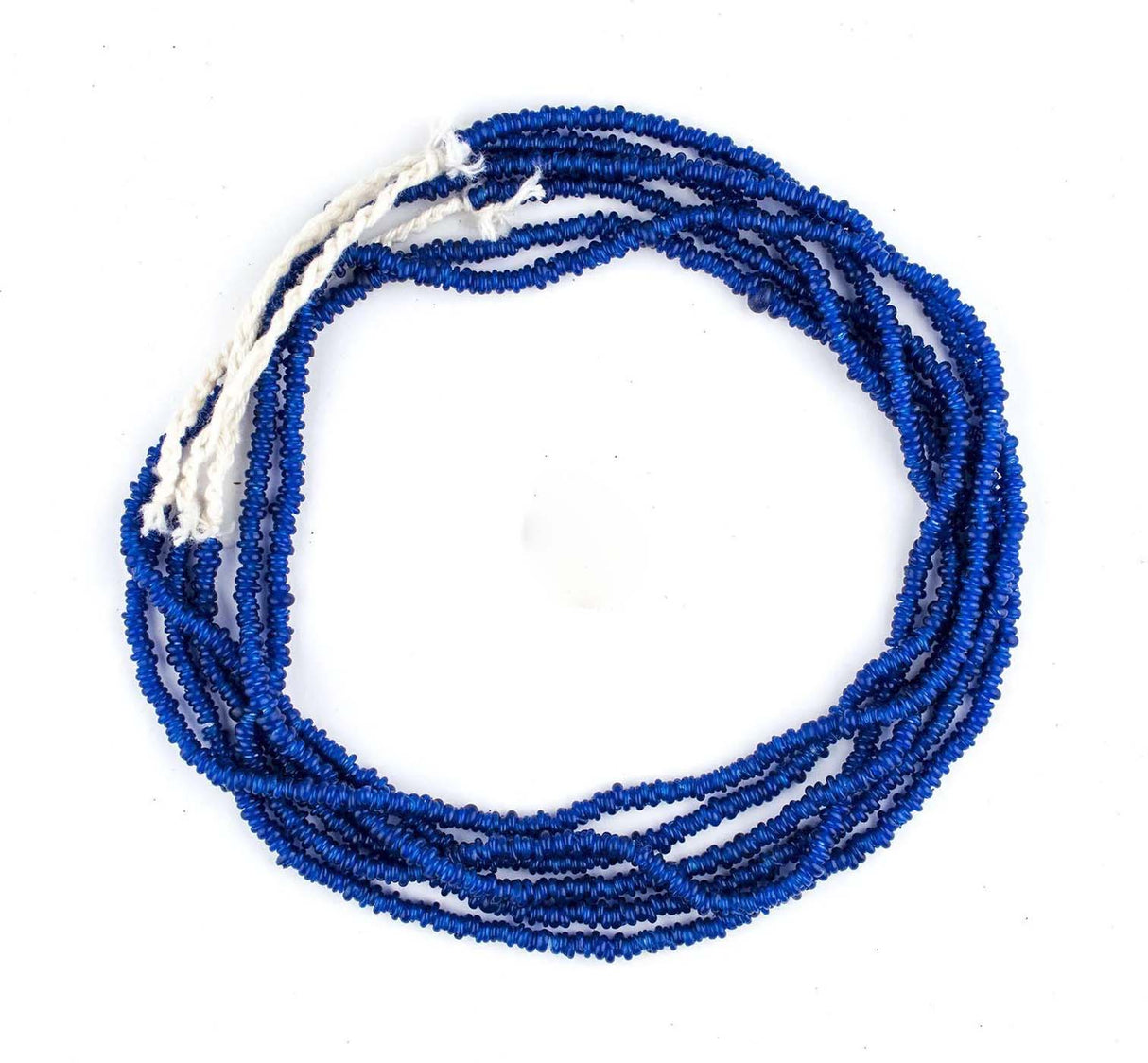 GA181-JVA: Cobalt Blue Java Glass Heishi Beads