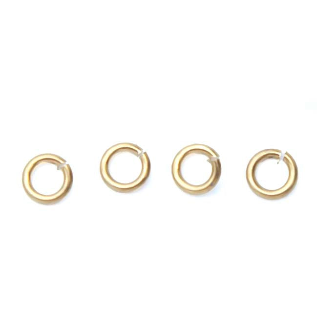 3FI206-SNG: JUMP RING 3.5MM 22GA Gold Plated STAINLESS STEEL 24PPK