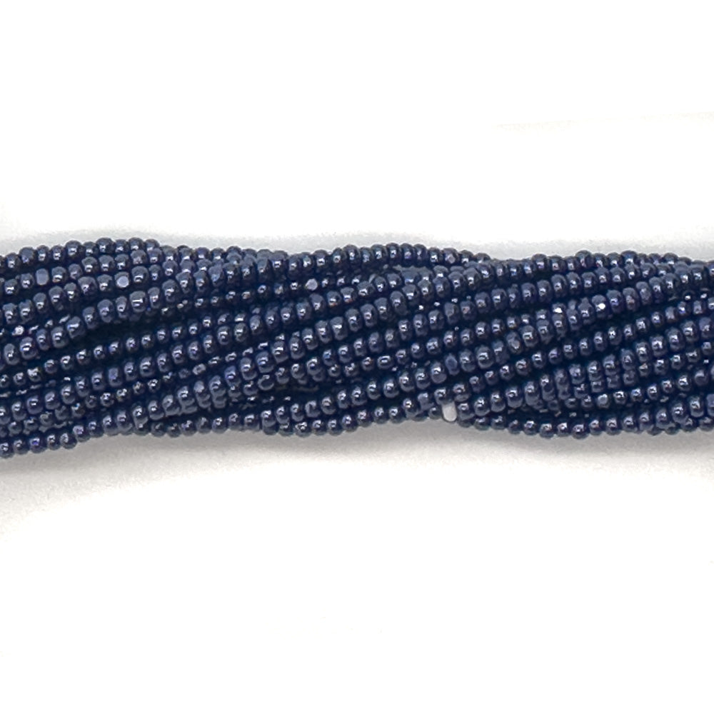 11SB378-C: CZ Seed Bead True Cut Sfinx Navy Blue11/0