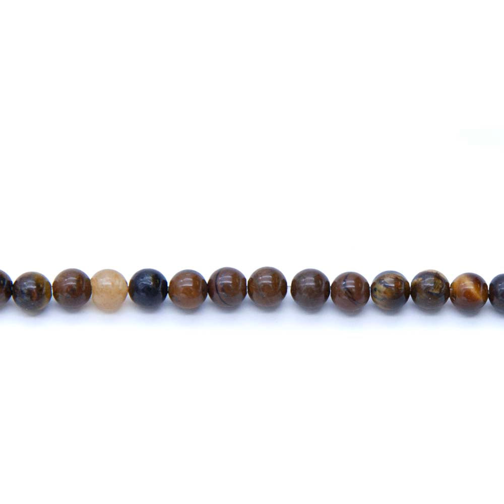 4ST400-BG: Tiger Eye Round 4mm 15.5" String Budget