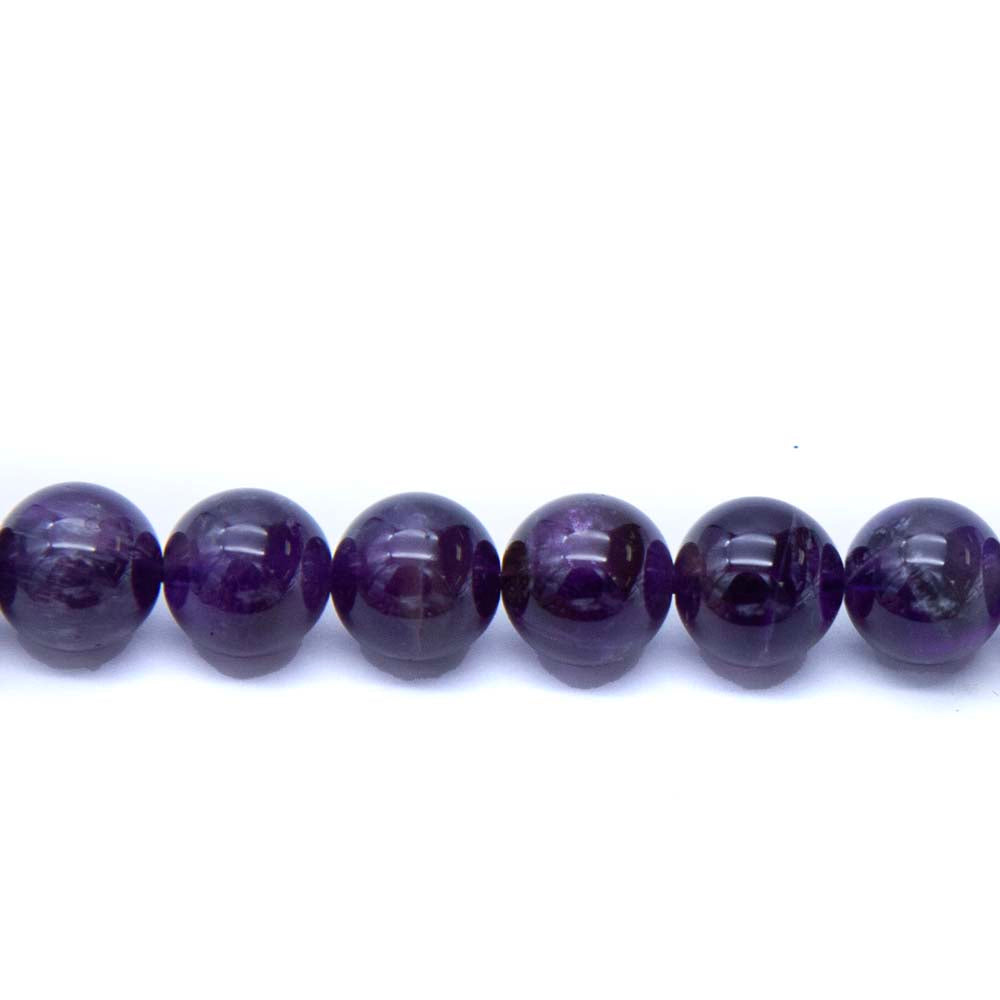 10ST414-S: Brazilian Smokey Amethyst 10mm 15.5" String