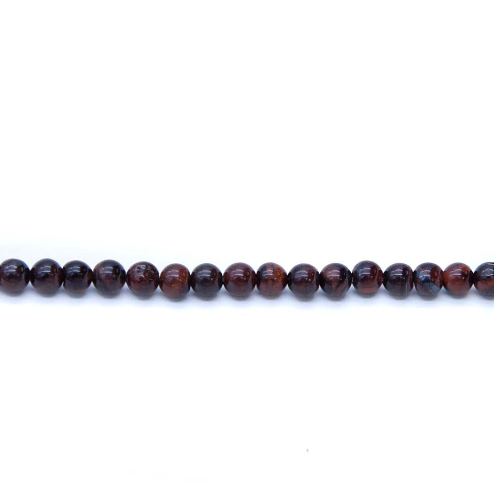 4ST421-NB: Red Tiger Eye 4mm 15.5" String Natural