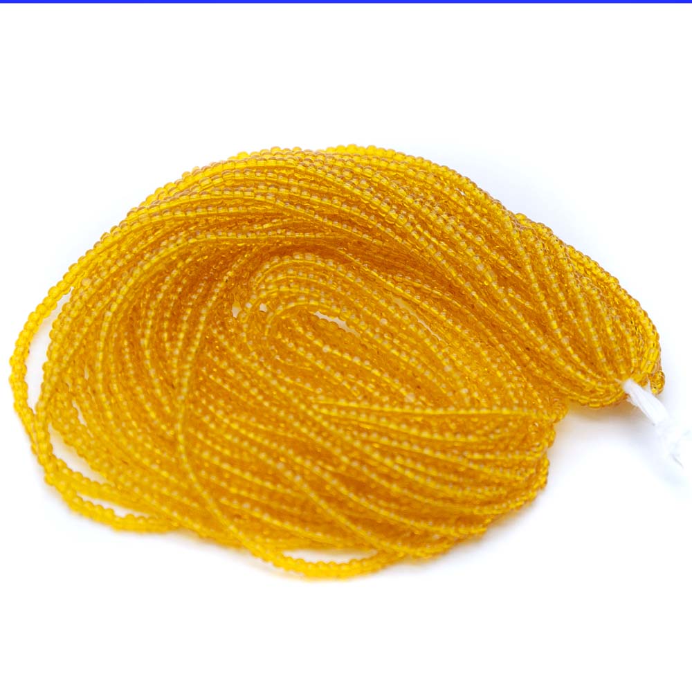 13SB226-CR: Cz Seed Bead Charlotte Transparent Dandelion 13/0 1HK