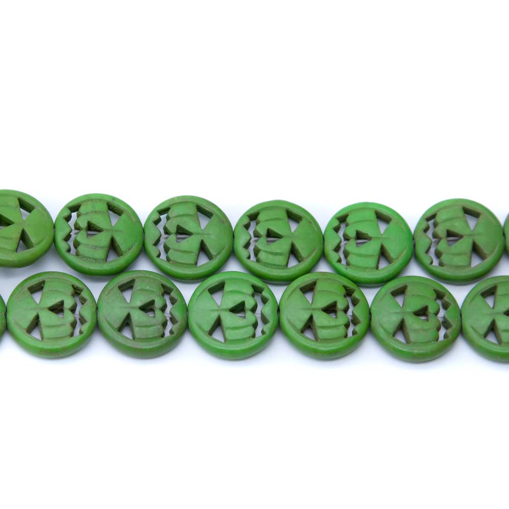 15ST50-G: Magnesite Green Pumpkin 15mm