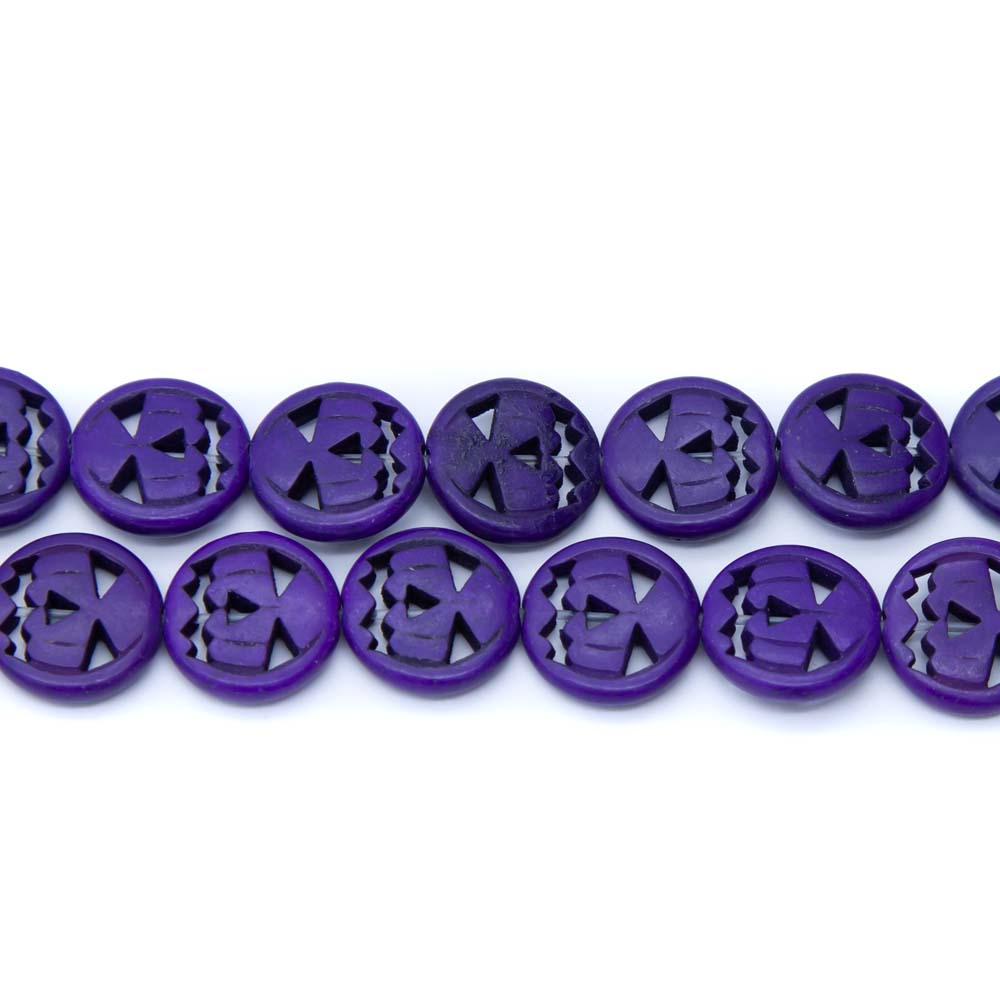 15ST50-PR: Magnesite Purple Pumpkin 15mm