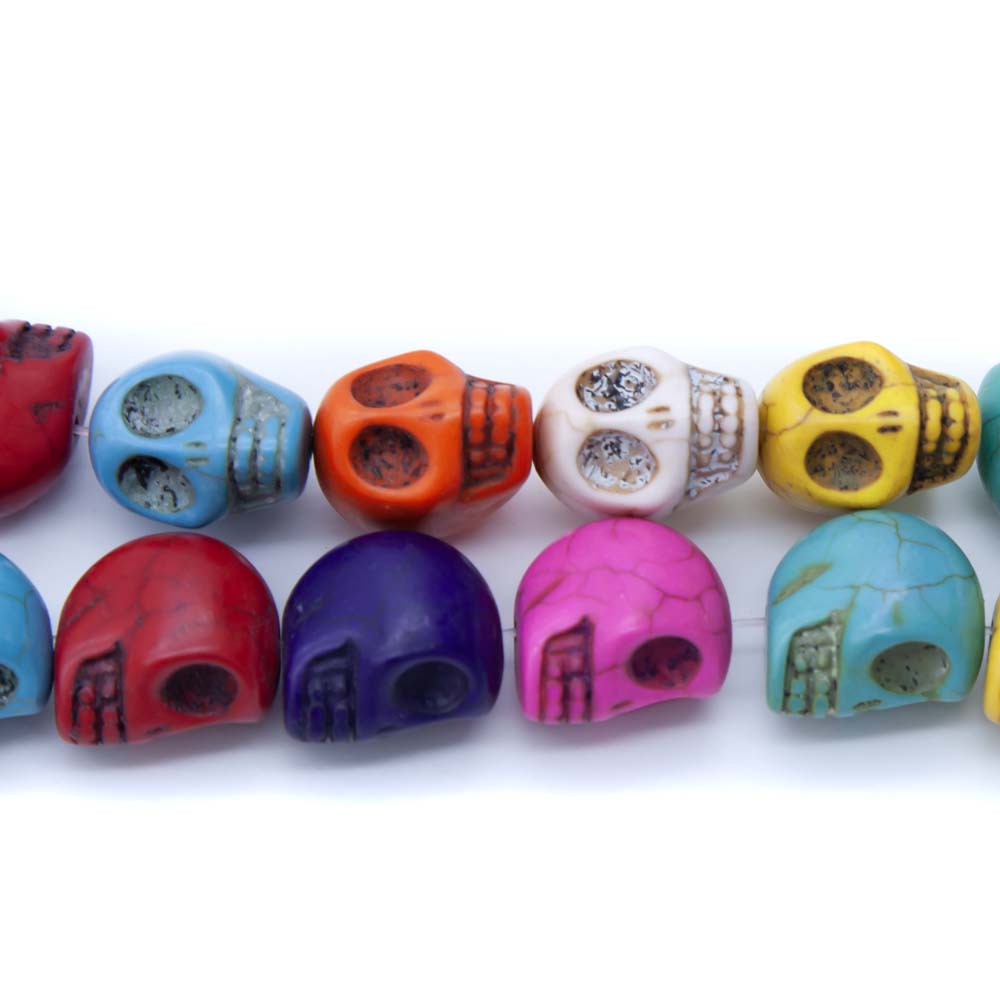 ST50-MX: Skulls Magnesite Mix 13x18mm