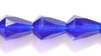 42FC278-RR: CZ Faceted Drop Trans Cobalt 7x9mm-25PC