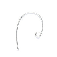 20SS54R: Earwire Bass Clef 20mm Sterling 1 PAIR