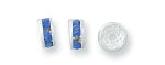 71CC274-S: Preciosa R/S Rondell Sapphire Silver 4.5mm-- 48PC