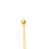 60FI61-G2: Head Pin 22GA 1.5MM Ball Gold 60mm 50PPK