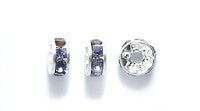 71CC297-S: Preciosa R/S Rondell Tanzanite Silver 4.5mm-- 48PC