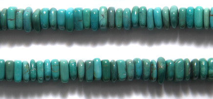 52ST413-H: Turquoise Square Heishi 2x4mm A A