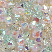 82CC927: Preciosa Diamond Frosted Bud Mix 4mm - 144 Pieces