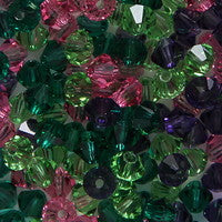 82CC932: Preciosa Diamond Candy Flowers Mix 4mm - 144 Pieces