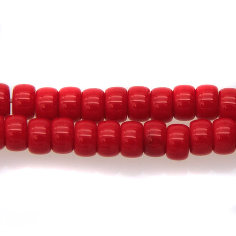 6RC146: CZ Crow Roller Opaque Brick Red 6mm 600PC