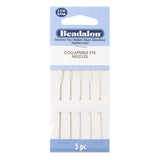 700K-120: Beadalon Collapsable Eye Needle 5PC Asst