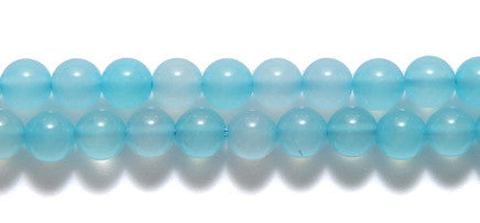 ST5719-6: Light Blue Agate Round 6mm - 1 Strand