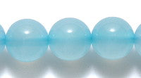 ST5719-8: Light Blue Agate Round 8mm - 1 Strand