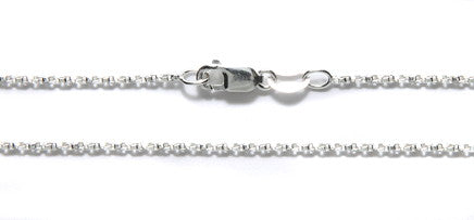 CX143-SS20: SS Necklace .9mm Twist Diamond Box 20"