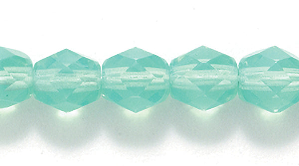 6FC280-S: CZ FACET RD Opal Seafoam 6mm-300PC