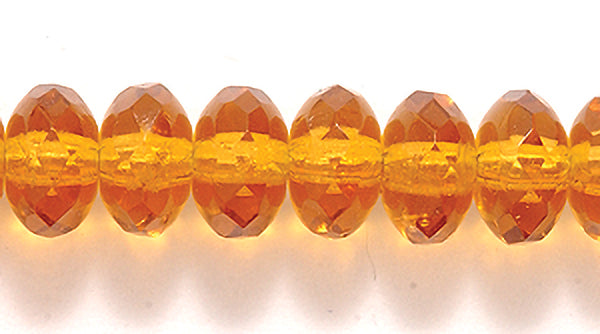 74FR254: CZ FC Rondell TR Topaz 4x7mm 25PC