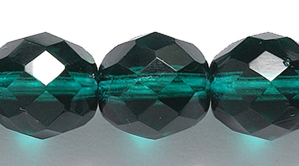 10FC288: CZ FACET RD TRANS Deep Emerald 10mm-200PC