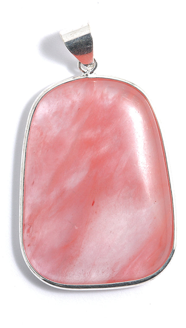 ST459-B: Cherry Quartz Glass Pendant 30x40mm