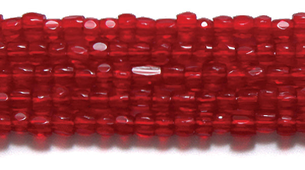 9SC244: CZ Seed Bead 3-cut TR Ruby 9/0 5HK