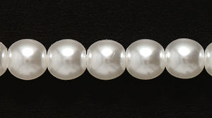 5GP612: CZ Glass Pearl White 5mm 300PC