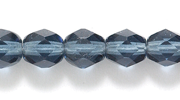 6FC269: CZ Faceted RD Montana Blue 6MM-400PC