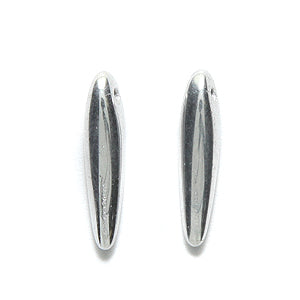 91DP916-ME: CZ Thorn Shiny Silver 5x16mm Top Hole 240PC