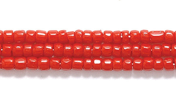 9SC146: CZ Seed Bead 3-cut Opaque DK Red 9/0 10HK