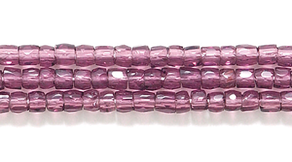 9SC298: CZ Seed Bead 3-cut Amethyst 9/0 10HK