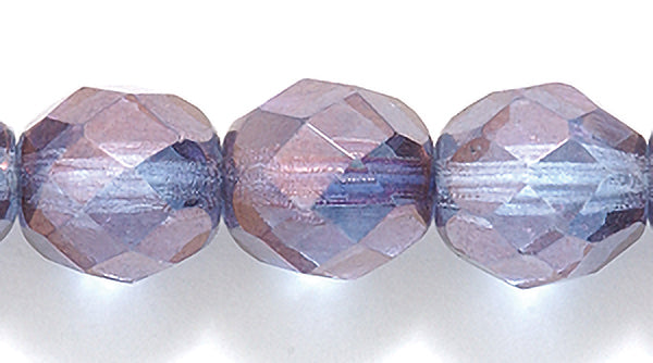 8FC098: CZ FACET RD Picasso Amethyst 8mm-200PC