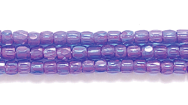 9SC598-CL: CZ Seed Bead 3-cut Color Lined Amethyst AB 9/0 5HK