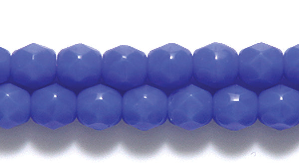 4FC174: CZ FACET RD Opaque MED Blue 4MM-500PC