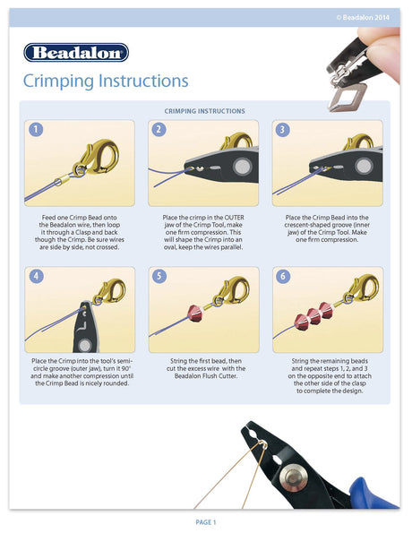 FI404: Beadalon Crimper Pliers Standard 5 Inch