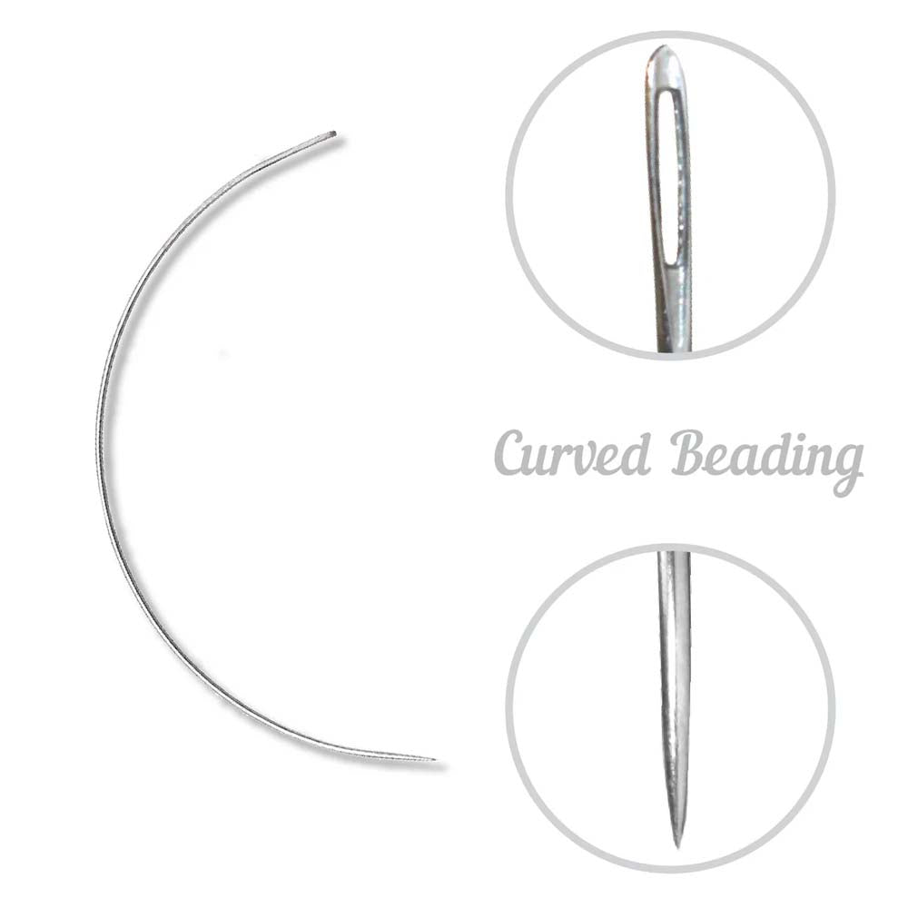 FI281-10C: John James Curved Beading Needle #10  C5205-10 25PC