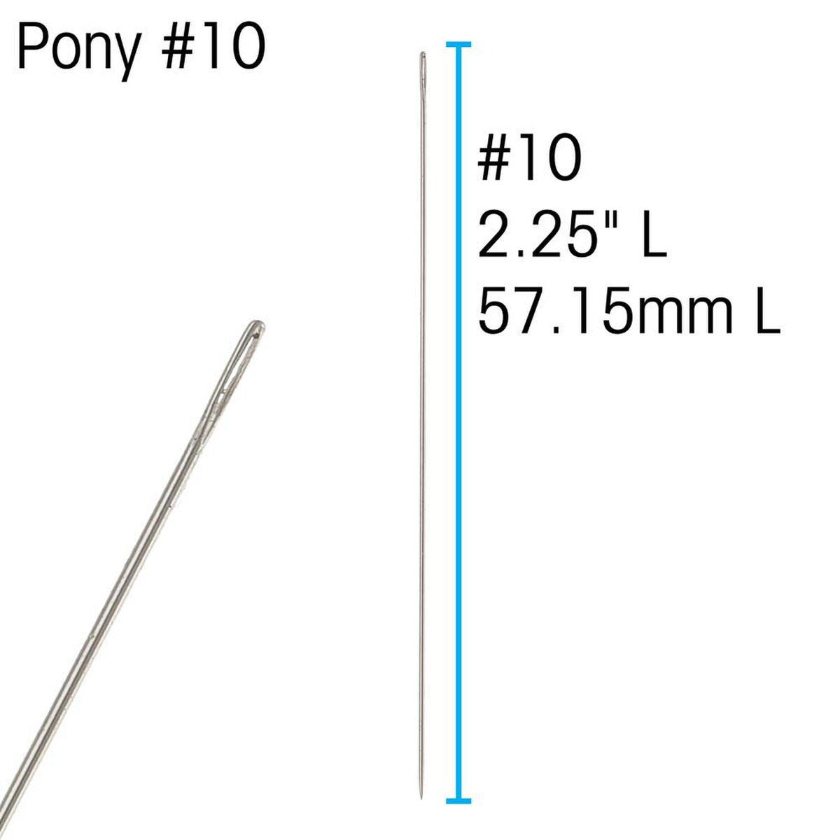 FI281-10A: Pony Beading Needle #10 25PPK