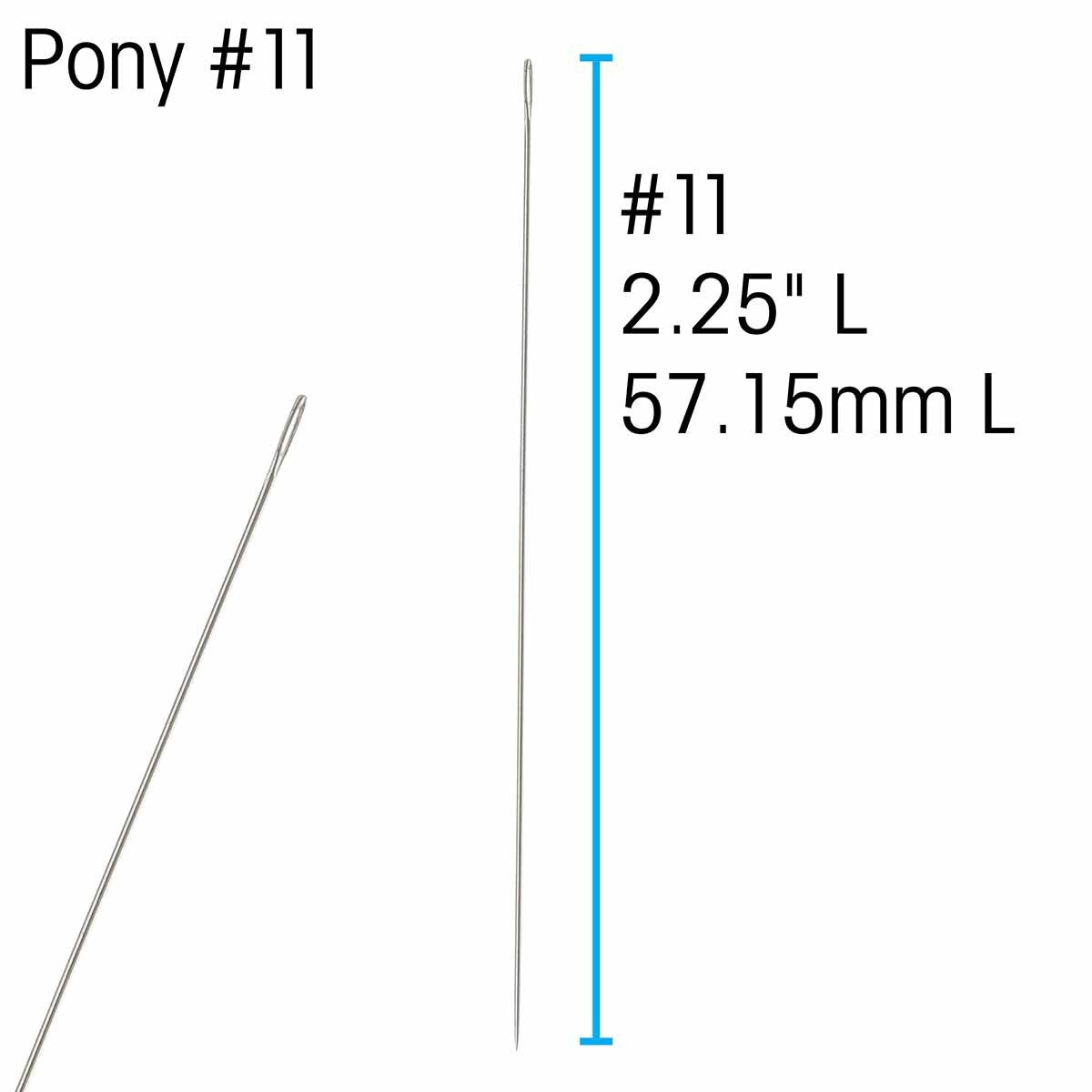 FI281-11A: Pony Beading Needle #11 25 Piece Package