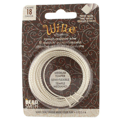 NTW18TS-SL: WIRE TARN RESIST MEDIUM TMPR 18G TWIST - 8FT/SPL