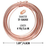 NTW21SQ-RG: TARN RESIST MEDIUM TMPR 21G SQUARE ROSE GOLD 4YD