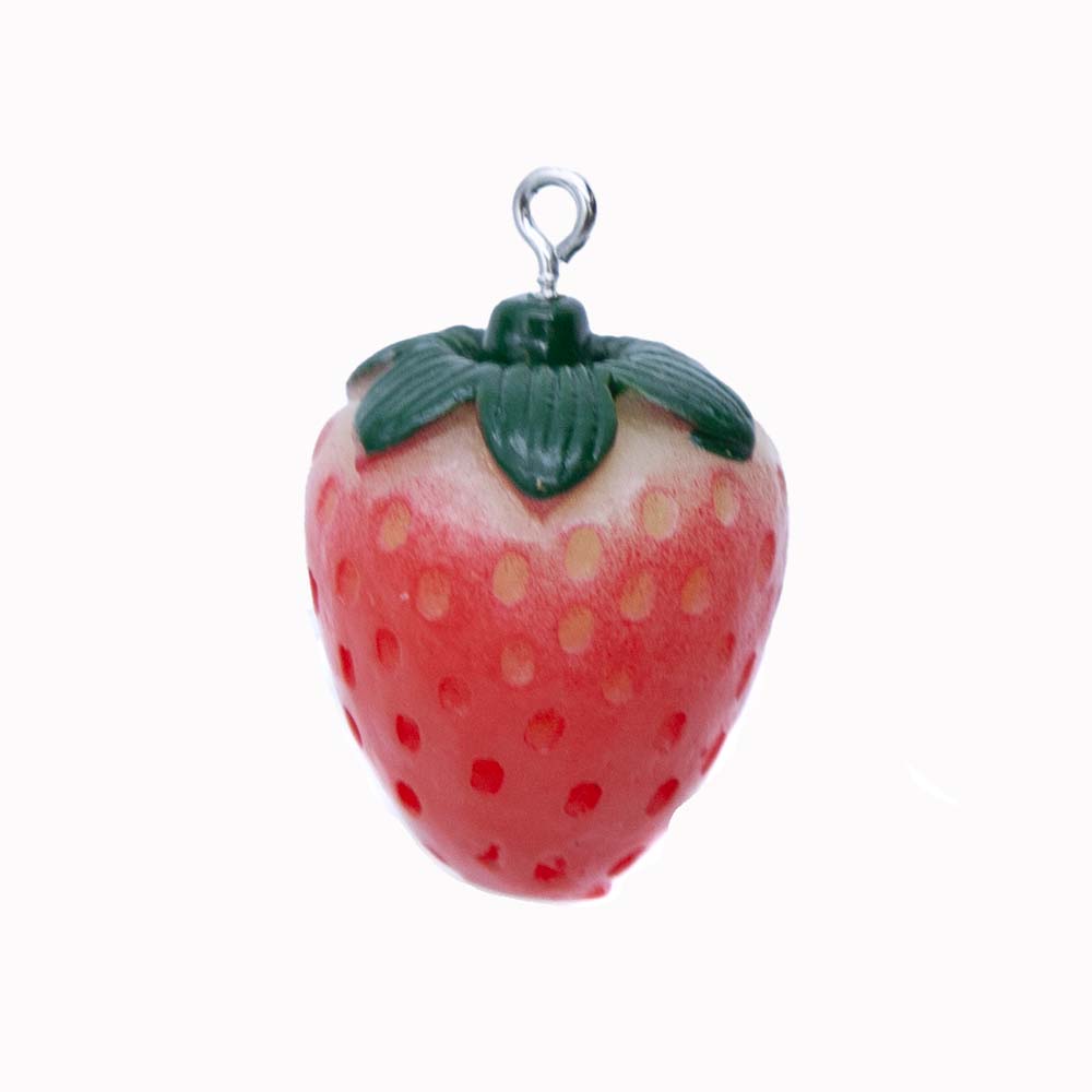 PC300-STBRY: Acrylic Strawberry Charm 20x28mm - 1PC