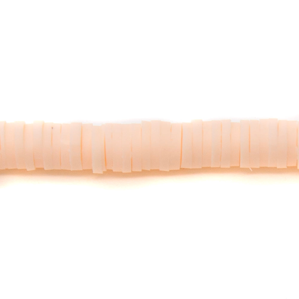 PC931-6: Polymer Clay Heishi Peach 6mm